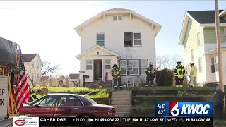 Smoke spotted in attic of Davenport home as crews battle house fire