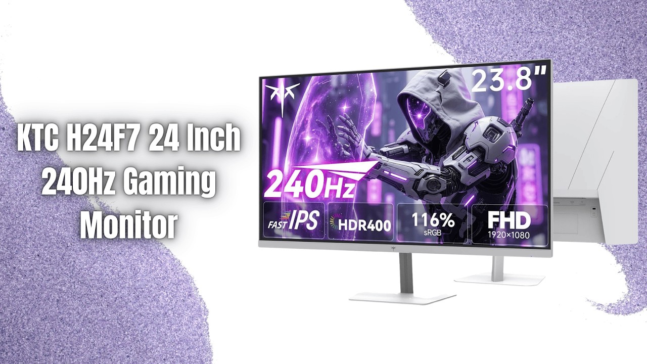KTC H24F7 24 Inch 240Hz Gaming Monitor Review | 1080P Fast IPS