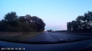 good Dashcam Epic car crash through huge brick wall A1 9sep17