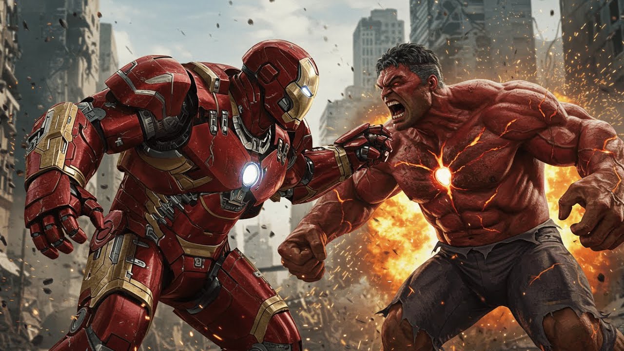 HULK & IRON MAN vs RED HULK Final Epic Battle | Marvel Showdown - YouTube