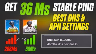 😍Get 20 ms Low Ping in BGMI &amp; PUBG 3.7 Update (2025) | Best DNS &amp; APN Settings | Fix High Ping &amp; Lag