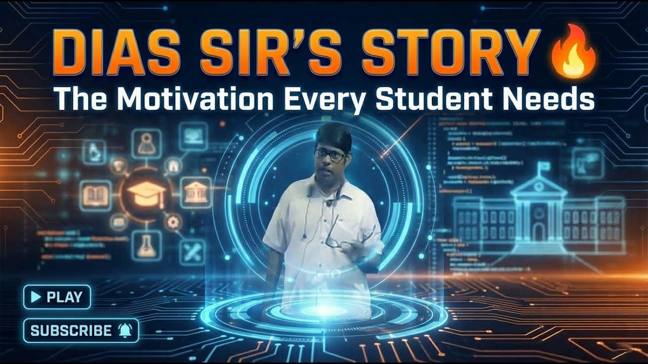 DIAS Sir’s Story 🔥 The Motivation Every Student Needs