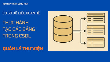 Cơ sở dữ liệu quan hệ - Phần 6 - Bài thực hành: Tạo các bảng trong CSDL Quản lý thư viện