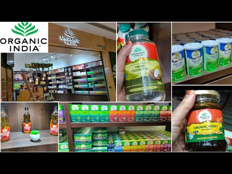 organic-india-store-tour-|-affordable-rate-of-organic-green-tea,-honey,-apple-cider-vinegar,-ghee