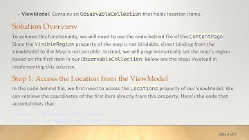 How to Dynamically Move a MAUI Map to the First Item of an ObservableCollection