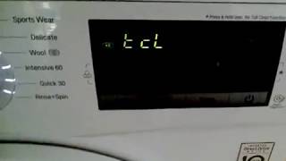LG Tub Clean Warning TCL LG Tub Clean Warning TCL