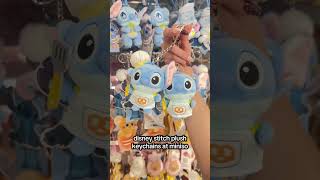 disney stitch plush keychains at miniso#plushies #disney #stitch #minisoambassador #myminisousa