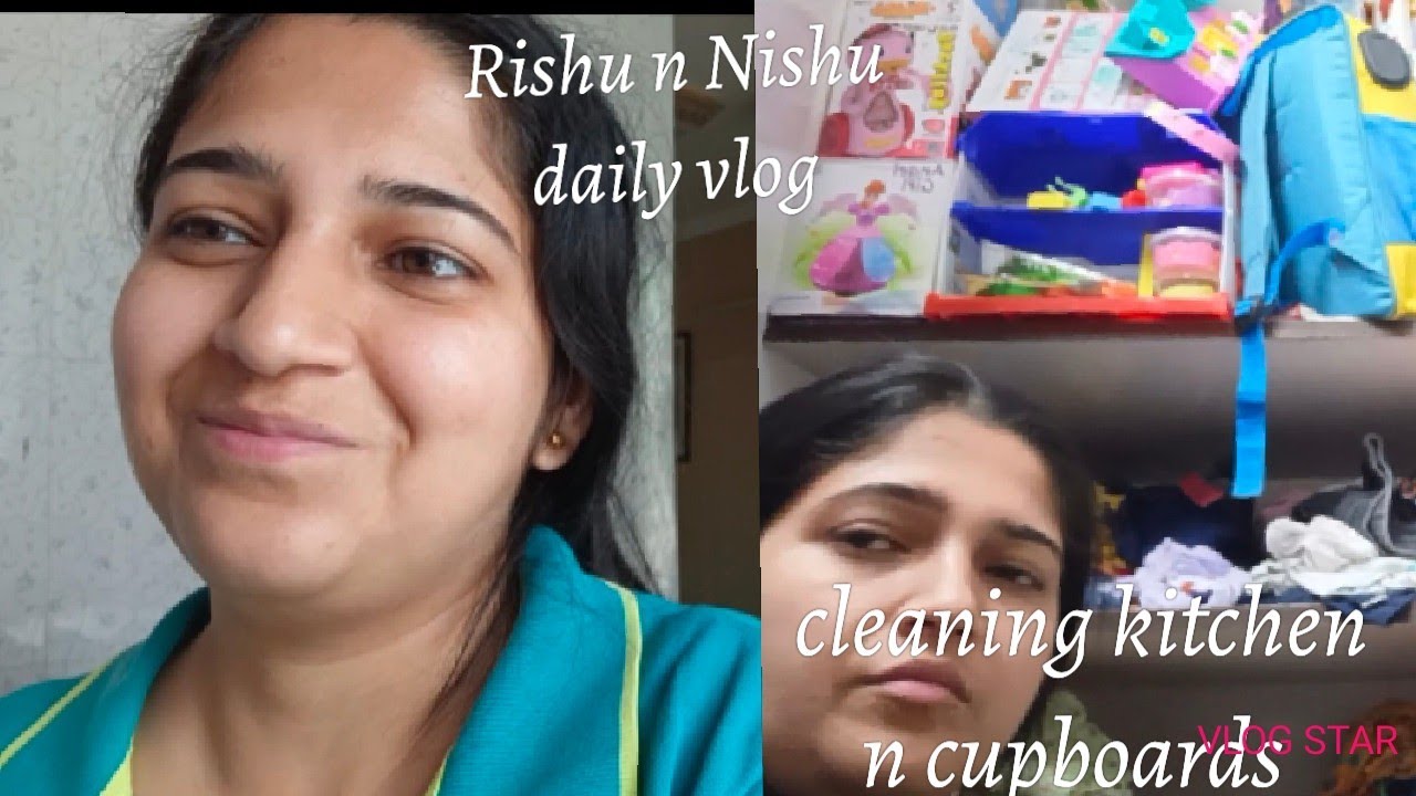 Rishu is not well#cleaning kitchen #cleaning Nishu cupboard - YouTube