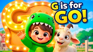 g is go goat rescue adventure letter g phonics song kids
