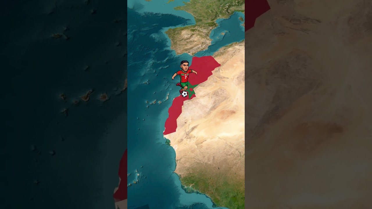 Morocco vs Brazil: Epic World Cup Map Clash! 🇲🇦🇧🇷#worldcup #brazil #morocoo #mapimator