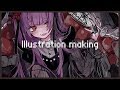 創作イラスト メイキング🦇illustration making🦇〔厚塗り〕