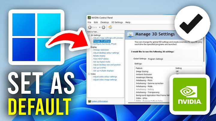 How To Set NVIDIA Graphics Card As Default In Windows PC or Laptop - Full Guide