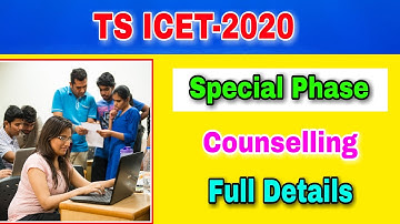 TS ICET 3rd Phase Counselling 2020||ts icet special phase counselling||ts icet 2020