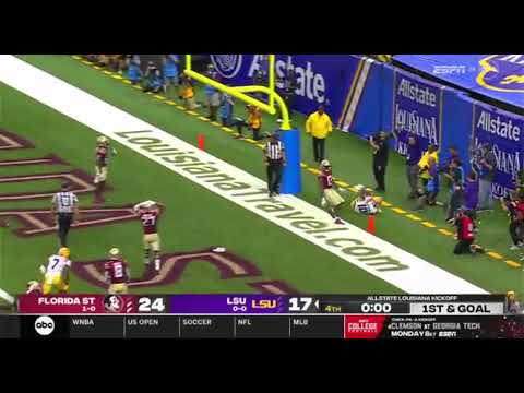 LSU Scores a Touchdown with No Time Remaining vs FSU