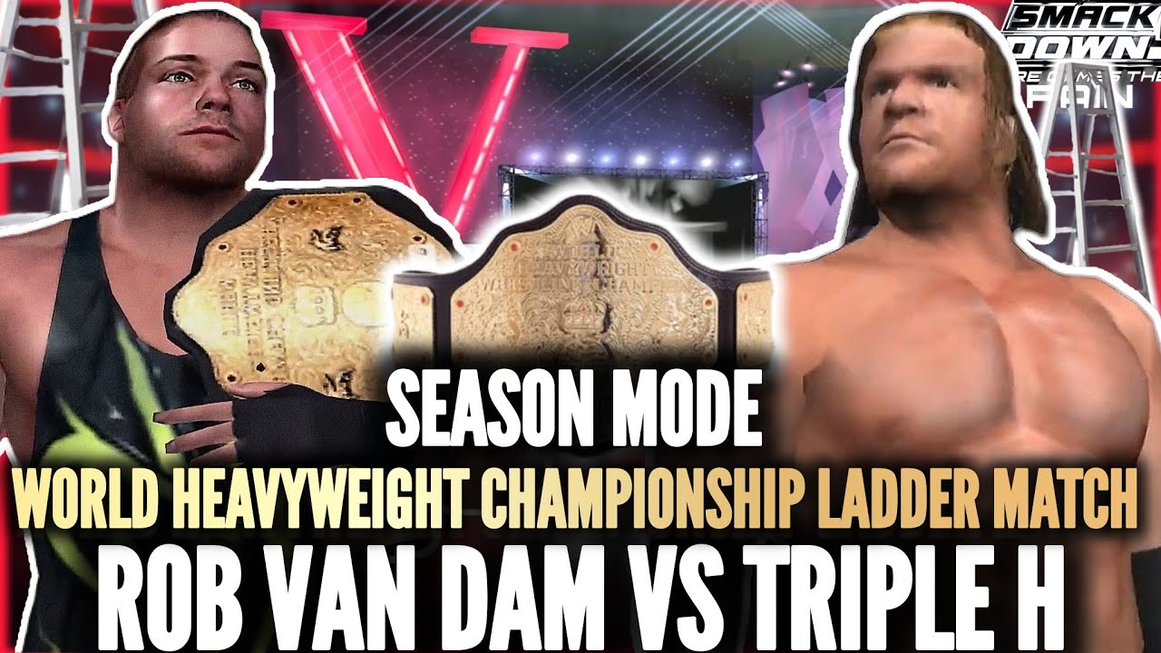 WORLD TITLE LADDER MATCH | RVD VS TRIPLE H | SMACKDOWN HERE COMES THE ...