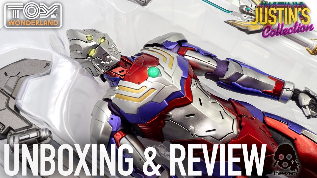 Three zero ウルトラマン TIGA 1/6フィギュア Ultraman Tiga Diecast Threezero 1/6 Scale Figure Unboxing & Review
