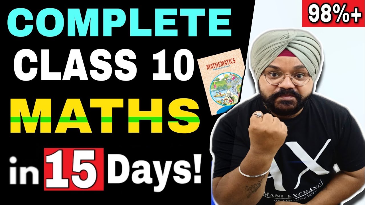 Complete Class 10 Maths Syllabus in 15 Days | Class 10 Maths 2022-23 ...