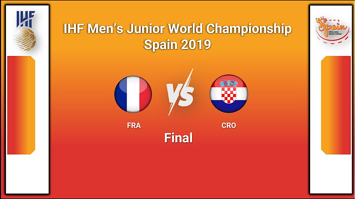 Analysis Final match   France vs Croatia 2019 Men’s Junior World Championship