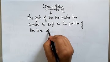 Line Clipping in Computer Graphics  | CG | Computer Graphics | Lec-33 | Bhanu Priya