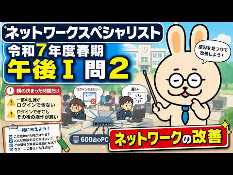 ネットワークの改善【ネットワークスペシャリスト】令和7年度春期 午後Ⅰ 問2
