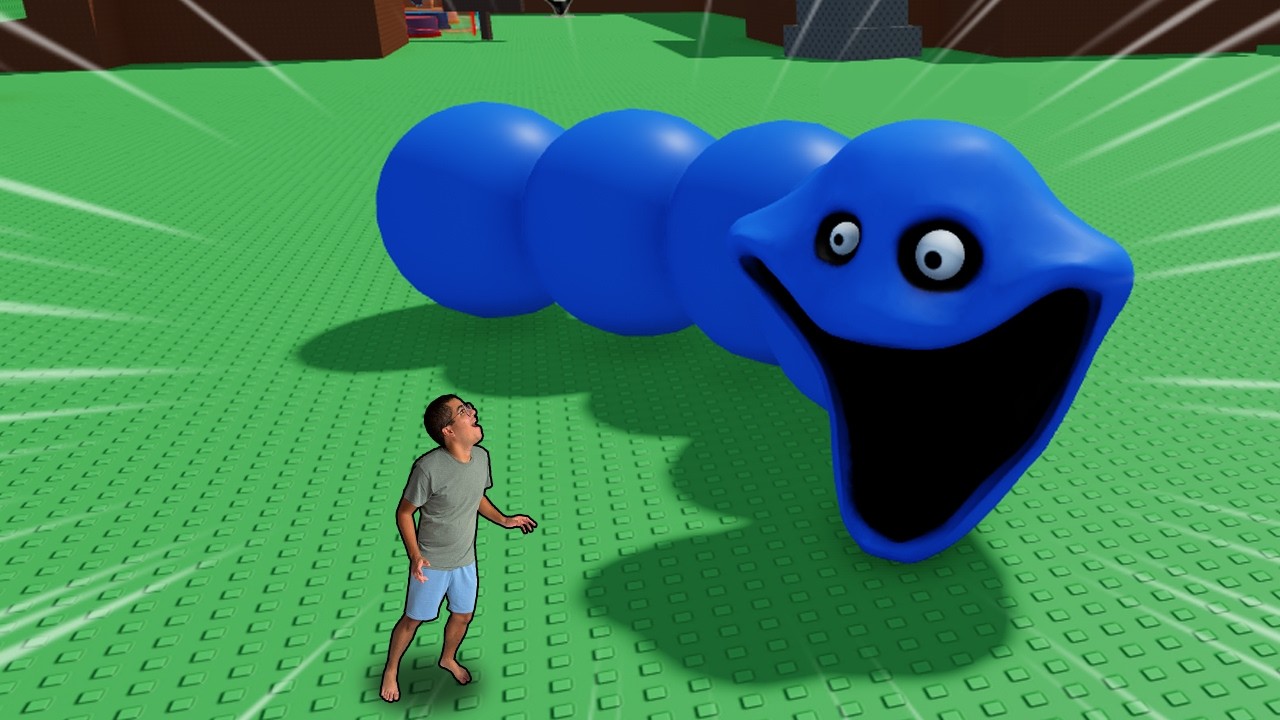 ENTREI NO MUNDO DAS HUNGRY WORMS! (ROBLOX - BECOME HUNGRY WORM)