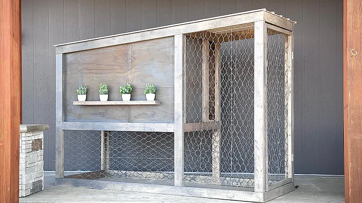 FREE PLANS - Small Modern Chicken Coop Build