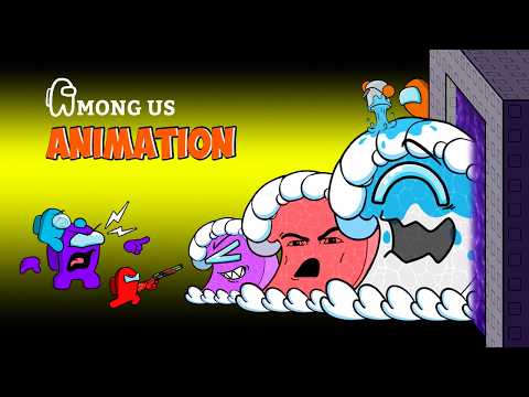 [어몽어스 Among Us] Tsunami Colorful but Meccha Chameleon Paint Mode - AMONG US FUNNY ANIMATION