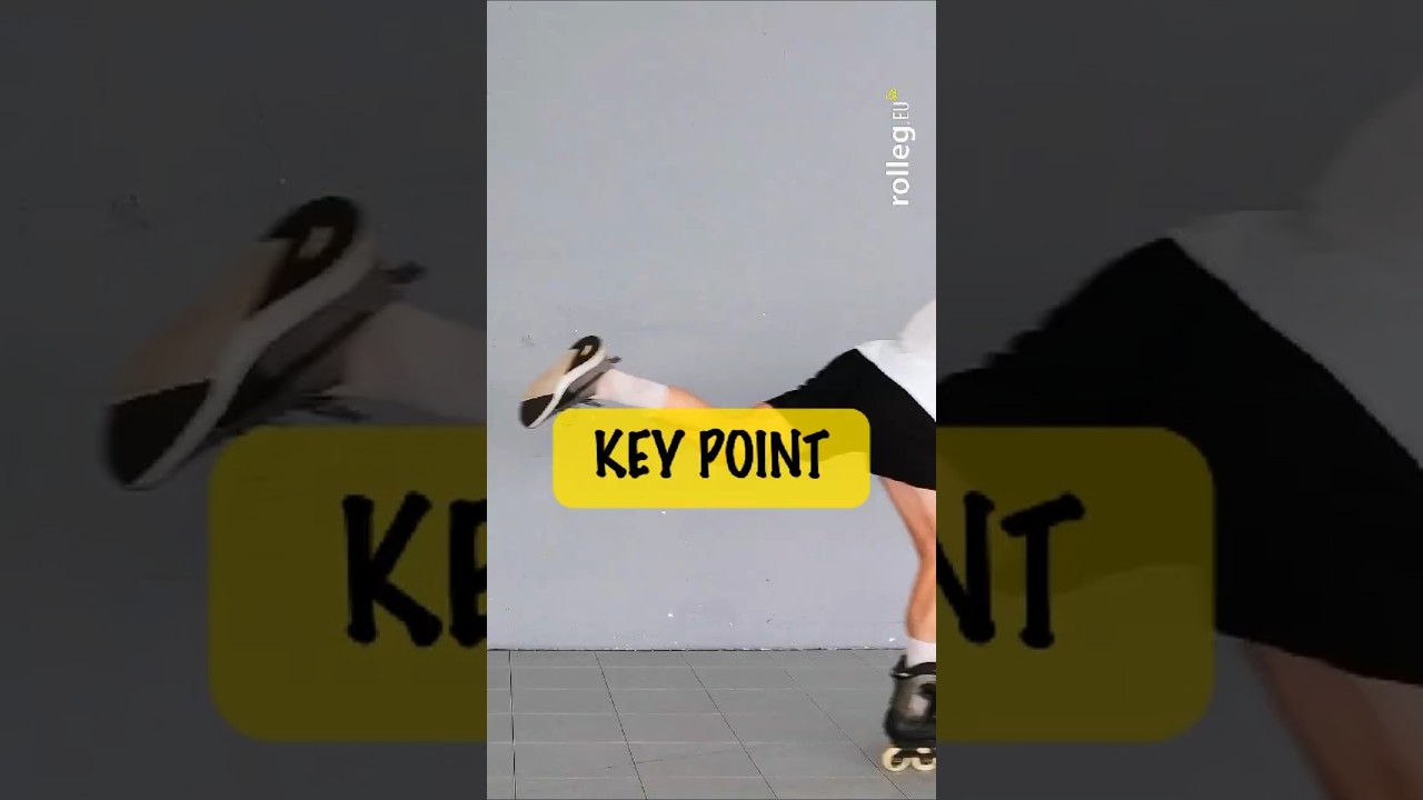 The key point in inline skating — we don't step forward — we push backward. That's all!