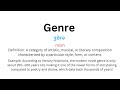 How to pronounce Genre - Vocab Daily