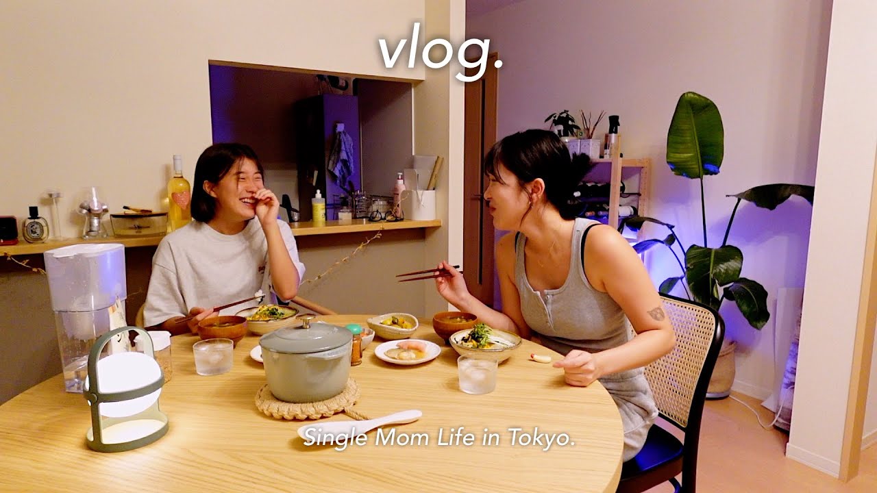 30代シングルマザーの朝起きてから寝るまで😴🍂ご飯作り、新しい服、スキンケア l Single Mom Life in Tokyo