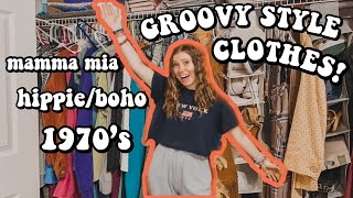 CLOSET TOUR: all of my groovy, mamma mia/70's, hippie style clothes + where i got them