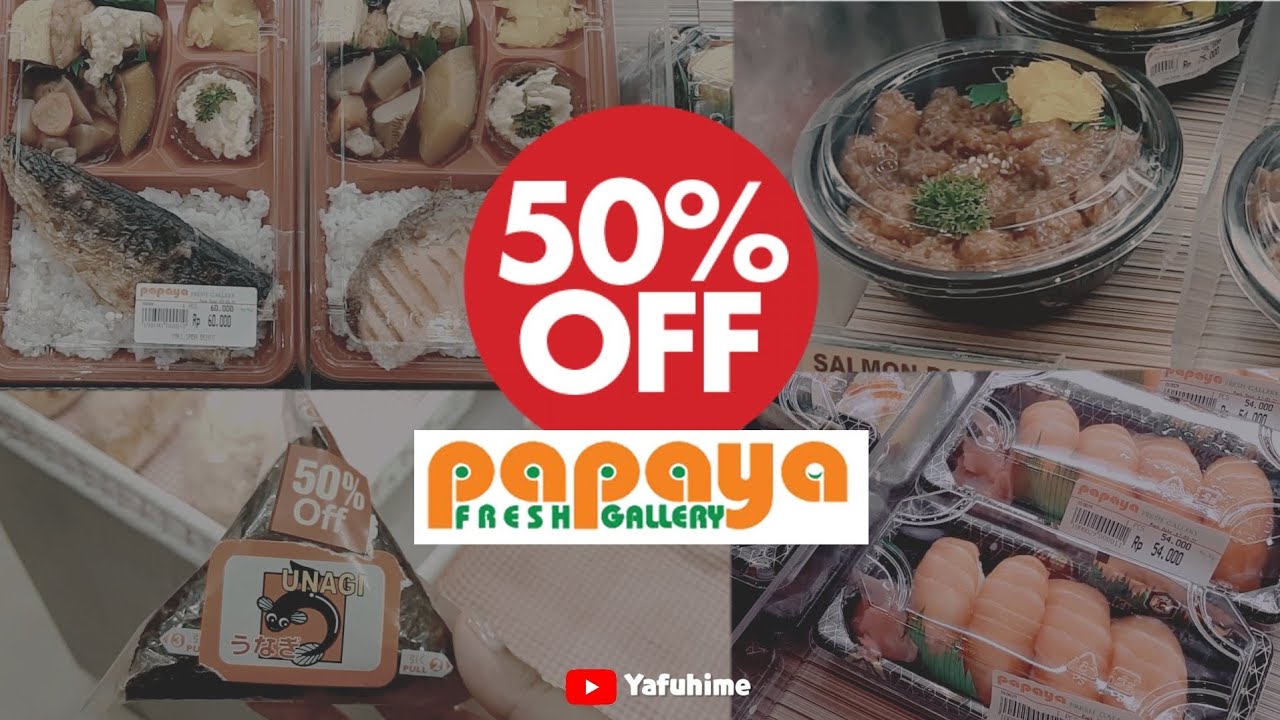 DISKON 50!!! Makanan Jepang di Papaya YouTube