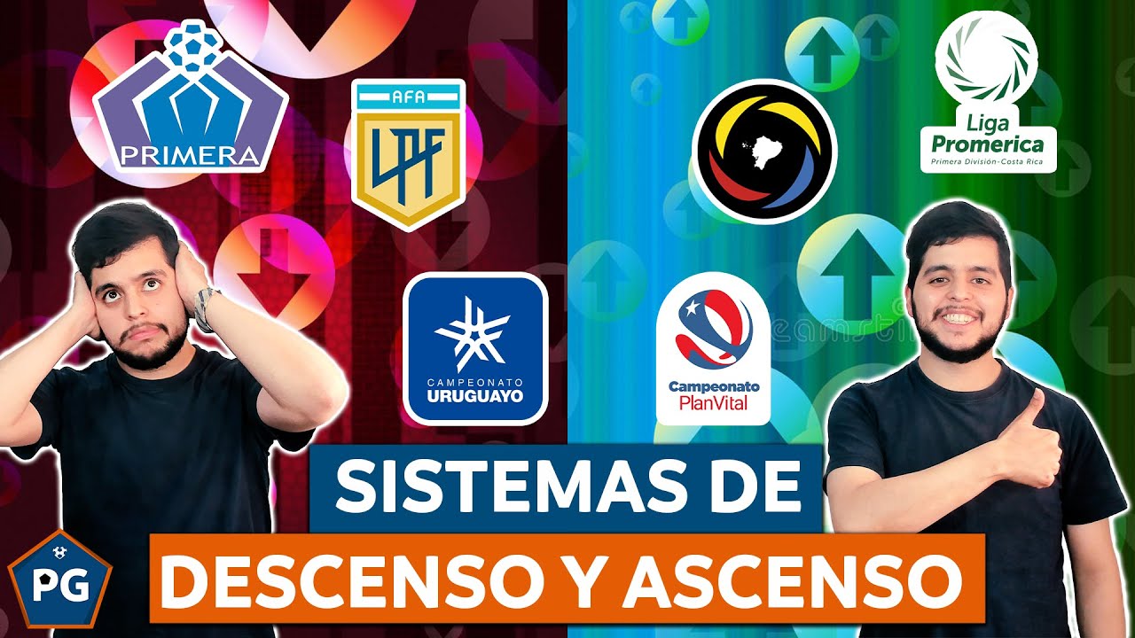 5 PEORES y MEJORES SISTEMA de DESCENSO y ASCENSO de CONMEBOL y CONCACAF ...