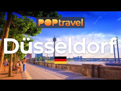 DÜSSELDORF Germany 4K HDR Walking Tour With Captions