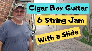 Cigar Box Guitar 6 string slide jam