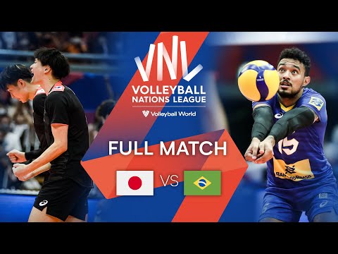видео: 🇯🇵 JPN vs  🇧🇷 BRA - Full Match | Men's VNL 2022