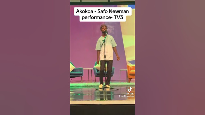 Safo Newman perform at Tv3 #akokoa #safonewman #trending