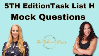 5th Edition Task List H Mock Exam Q to Pass the BCBA Exam