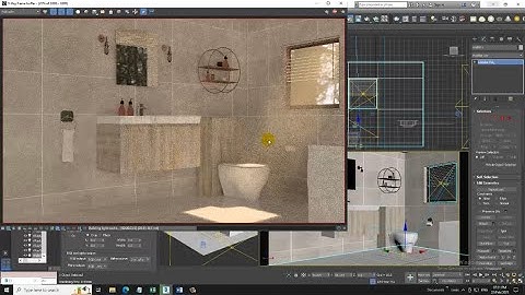 3DsMax Tutorials, Learn Lighting a Bathroom from Scratch in 3dsmax.( Part 11)