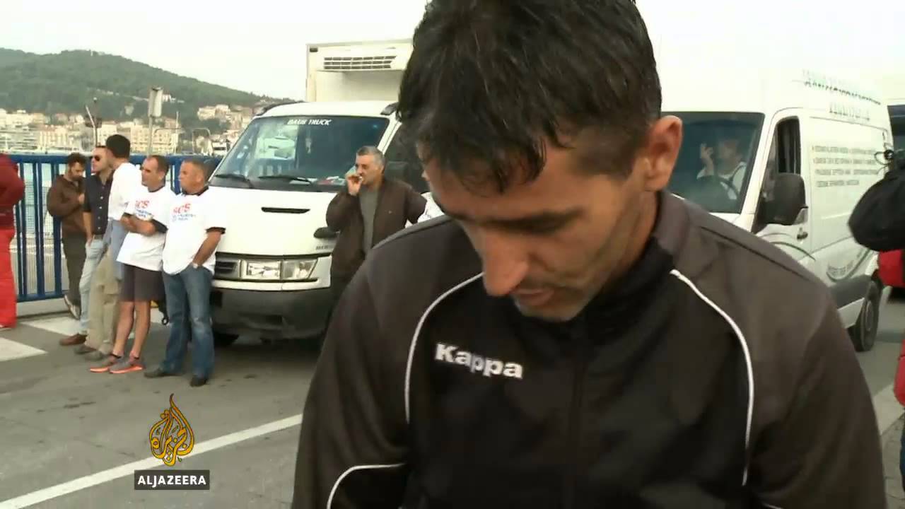 السفن في سبليت متوقفة عن العمل بسبب الإضراب