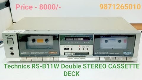 Technics RS-B11W STEREO DOUBLE CASSETTE DECK Price - 8000/- Contact No - 9871265010