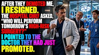 After They Demoted Me, I Resigned. The Hospital Chief Asked, “Who Will Perform Tomorrow’s High