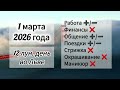 Гороскоп дня 1 марта 2026 года, лунный день