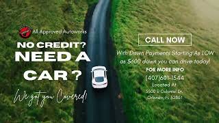 Looking for affordable cars in Orlando? With as low as a $600 down payment, you can drive today!