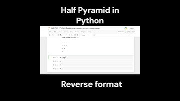 Half Pyramid in Python | Star Pattern | Learn Python #shorts #pythontutorial #pythoncoding
