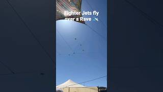 Fighter Jets fly over a Rave #rave #psytrance #jets #shorts