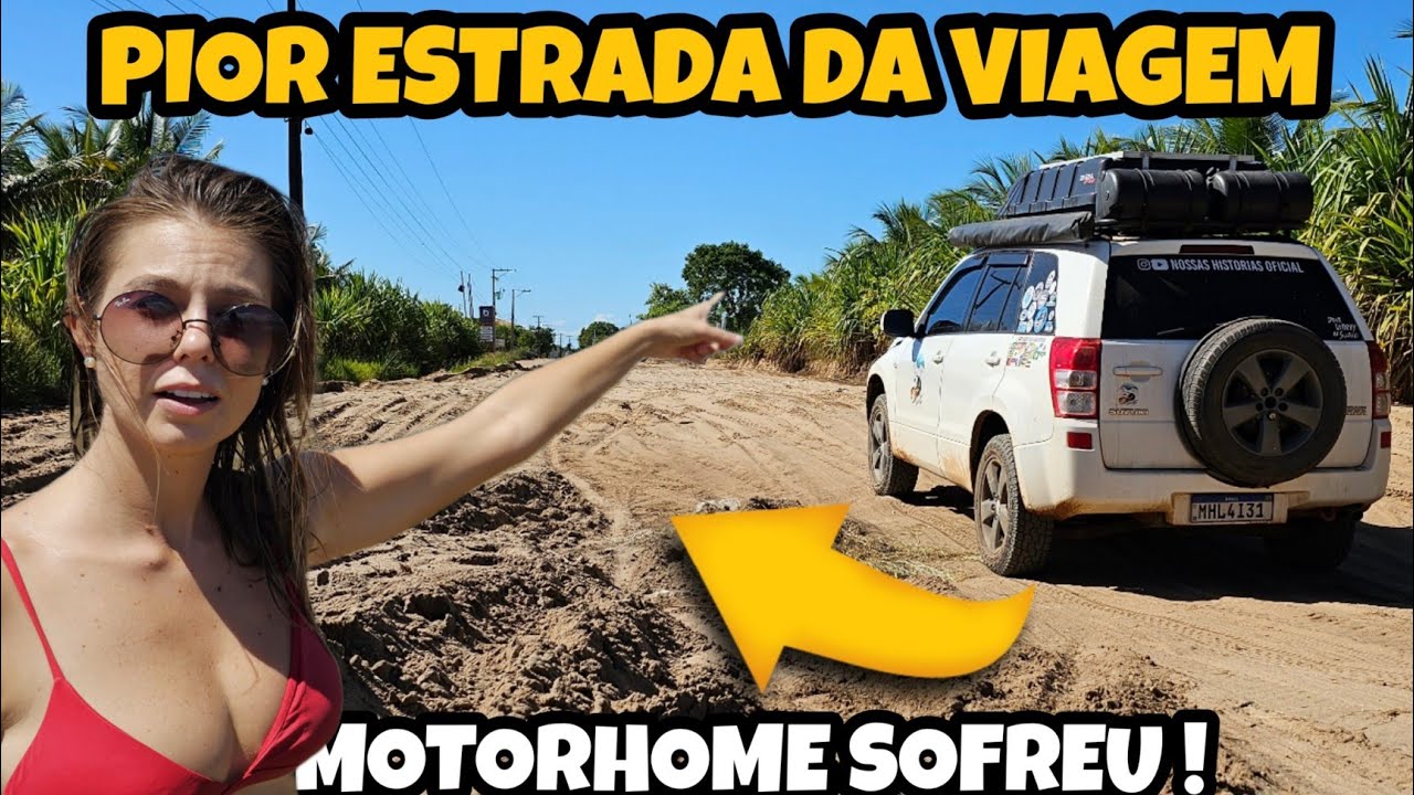 Indo para Península de Maraú pela pior estrada da viagem | Ep.427 #motorhome #penínsulademarau