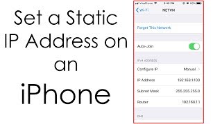 iPhone : Setting a static IP address for wireless network | NETVN screenshot 5