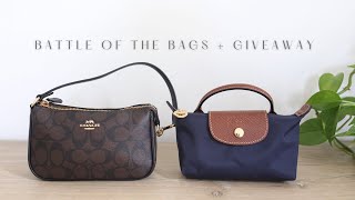 Battle Of The Bags Coach Nolita 19 vs Longchamp Pouch 1K Giveaway closed