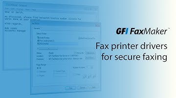 Fax printer drivers for secure faxing | GFI FaxMaker